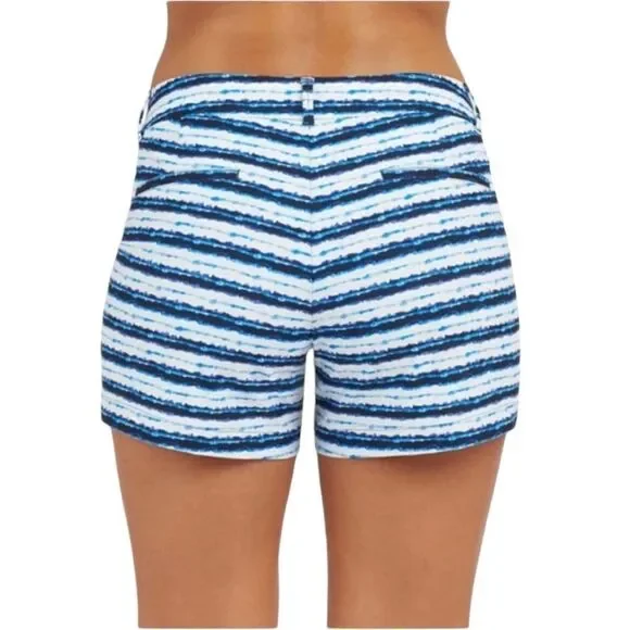 New Spanx Sunshine Short in Blue Painted Stripe 6” 3X - Picture 4 of 8